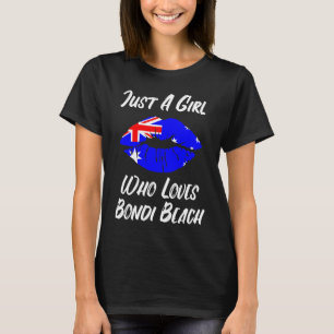 T-shirt Lips Mouth Love Australian Flag Alice Springs