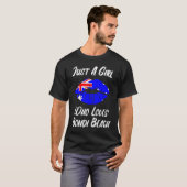 T-shirt Lips Mouth Love Australian Flag Alice Springs (Devant entier)