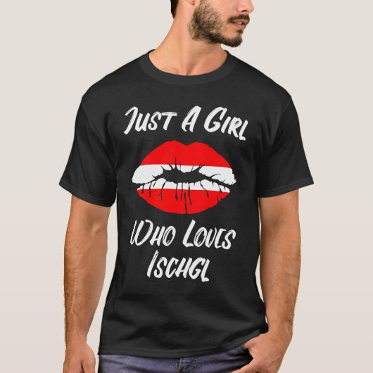 T-shirt Lips Mouth Love Austria Flag Ischgl (Devant)
