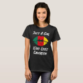 T-shirt Lips Mouth Love Flag Cameroon (Devant entier)