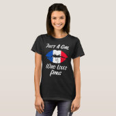 T-shirt Lips Mouth Love French Flag Paris (Devant entier)