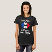 T-shirt Lips Mouth Love French Flag Saint Tropez (Devant entier)