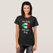 T-shirt Lips Mouth Love Italian Flag Sicily (Devant entier)