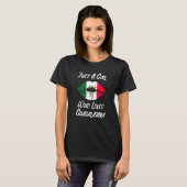 T-shirt Lips Mouth Love Mexican Flag Guadalajara (Devant entier)