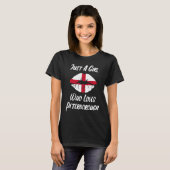 T-shirt Lips Mouth Love Saint George's Cross Flag Peterbor (Devant entier)