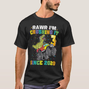 T-shirt Lique Cruser Il T Rex Dinosaur Monster Truck