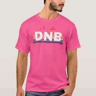 T-shirt Liquide Dnb Retro Soundwave Drum Et Bass Rave Shir