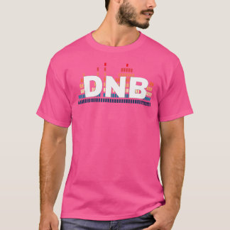 T-shirt Liquide Dnb Retro Soundwave Drum Et Bass Rave Shir