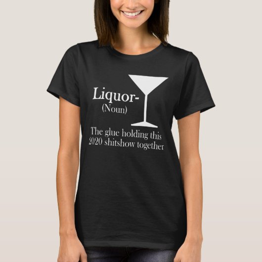 T-shirt Liquor La colle tenant ce spectacle 2020 (Devant)