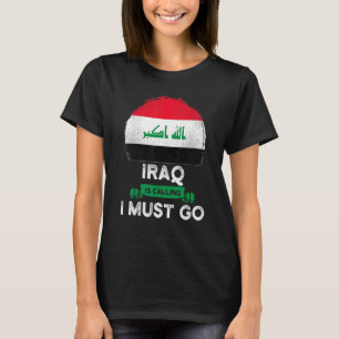 T-shirt L'Irak appelle, je dois y aller, racines du patrim
