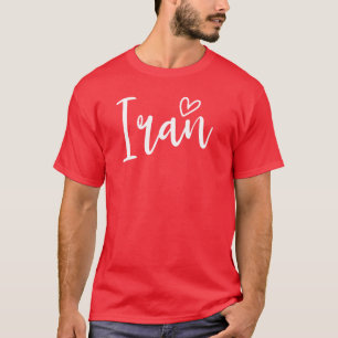 T-shirt L'Iran Cœur Femmes Amour Iran