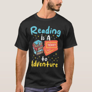 T-shirt Lire Bibliothèque d'aventure Livre de l'enseignant
