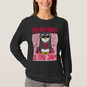 T-shirt Lire Est Mon Jam J'Aime Lire Livre Drôle Pengui