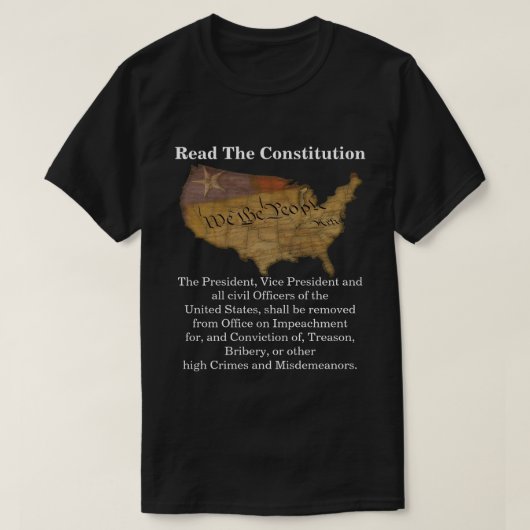 T-shirt Lire La Constitution (Design devant)