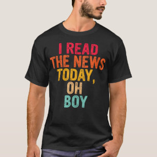 T-shirt Lire Les Actualités Aujourd'hui Oh Non Sarcasme