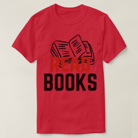 T-shirt Lire les livres 5 (Design devant)
