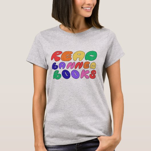T-shirt Lire les livres interdits (Devant)