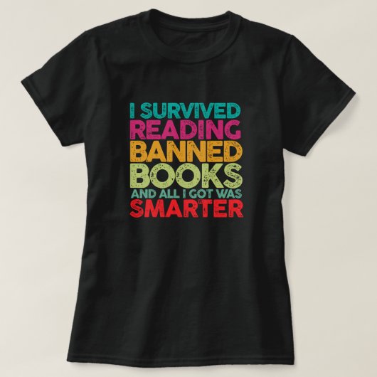 T-shirt Lire les livres interdits (Design devant)