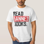 T-shirt Lire les livres interdits (Devant)