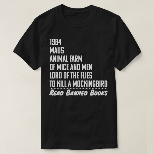 T-shirt Lire les livres interdits (Design devant)
