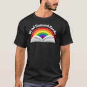 T-shirt Lire les livres interdits Arc-en-ciel (Devant)
