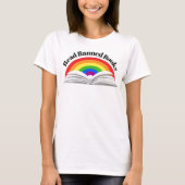 T-shirt Lire les livres interdits Arc-en-ciel (Devant)