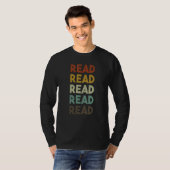 T-shirt Lire Librarian Librarian Bookworm Book Reading Lib (Devant entier)