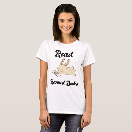 T-shirt Lire Livres Interdits Adorable Rabbit (Devant entier)