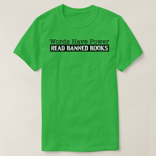 T-shirt Lire Livres interdits Les mots ont un pouvoir (Design devant)