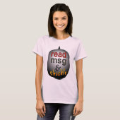 T-shirt lire msg & chuckkl (Devant entier)