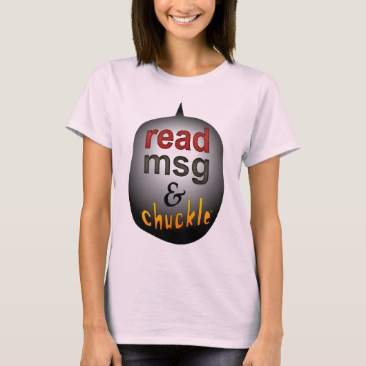 T-shirt lire msg & chuckkl (Devant)