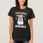T-shirt Lire Plus Boooooooks Jote Ghost Lire Plus Booooooo (Devant)