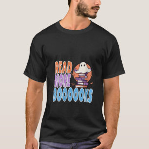 T-shirt Lire plus Livre Halloween Funny Enseignant Ghost V