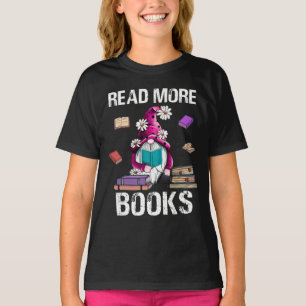 T-shirt Lire plus Livres Anglais Enseignant École de lectu