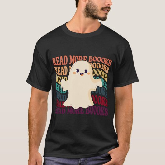 T-shirt Lire plus Livres halloween (Devant)