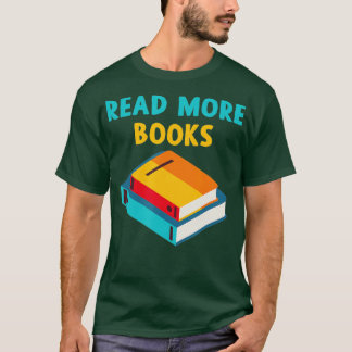 T-shirt Lire plus Livres Hommes Femmes Enfants Drôle Cadea