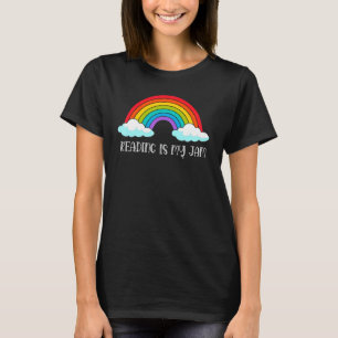 T-shirt Lire professeur arc-en-ciel Lire est ma confiture