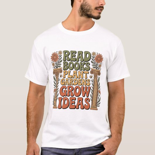 T-shirt Lire un livre (Devant)
