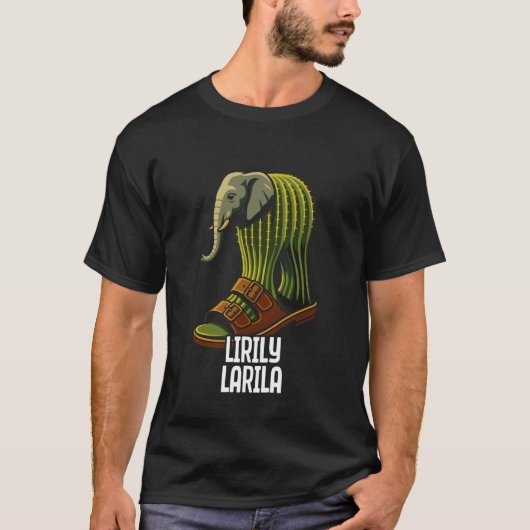 T-shirt Lirily Larila Italian Brainrot Funny Meme (Devant)
