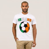 T-shirt L'Irlande Footy (lumière) (Devant entier)