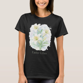 T-shirt Lis de Pâques à l'aquarelle - Élégance florale pri