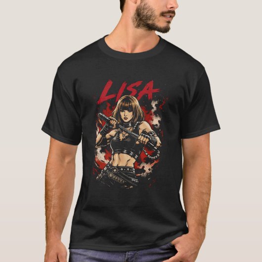 T-shirt LISA – Deadly Dance Warrior Art (Devant)