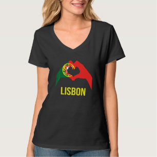T-shirt Lisbonne Amour de ville portugaise Drapeau Portuga