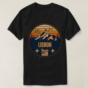 T-shirt Lisbonne, Iowa Ia, États-Unis