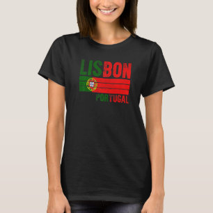 T-shirt Lisbonne Portugal Drapeau Portugais Hommes Femmes 