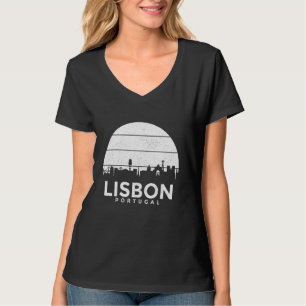 T-shirt Lisbonne Portugal Lisboa Skyline Souvenir portugai