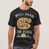 T-shirt Lisera pour Pizza 90s Programme de lecture pour en (Devant)