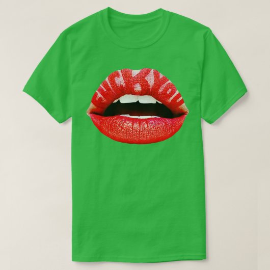 T-shirt Lisez Mon Lipstick (Design devant)