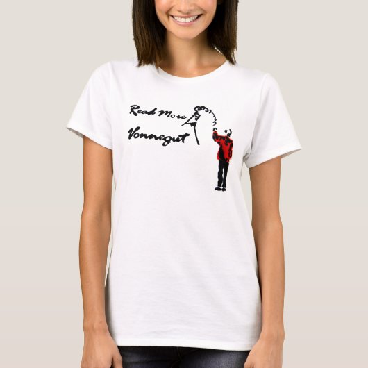 T-SHIRT LISEZ PLUS DE VONNEGUT (Devant)