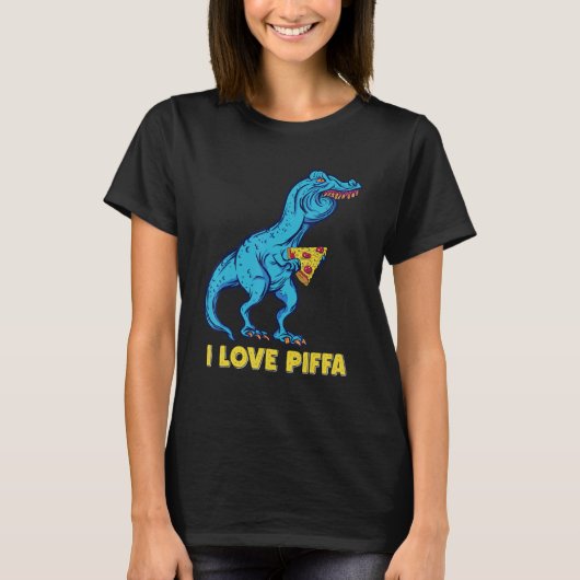 T-shirt Lisp Dinosaur Pizza (Devant)
